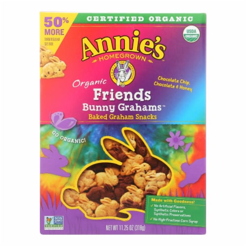 Annie's Organic Friends Bunny Grahams Perspective: front