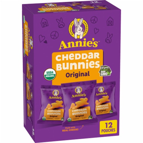 Annie's™ Organic Cheddar Bunnies Baked Snack Crackers, 12 ct / 12.00 oz -  Kroger