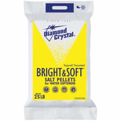 Diamond Crystal Bright & Soft Water Softener Salt Pellets 25 lb. - Total Qty: 1 Perspective: front