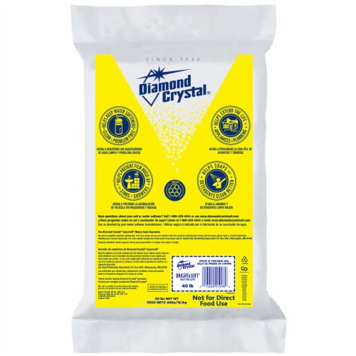 Diamond Crystal Bright & Soft Salt Pellets Perspective: front