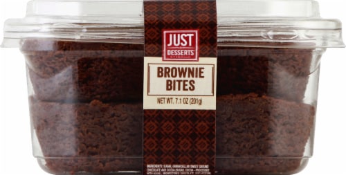 Just Desserts Brownie Bites Made with Ghiradelli Chocolate Perspective: front