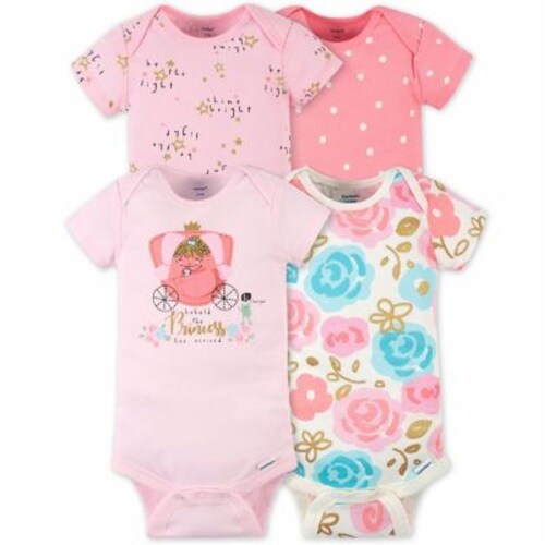 Gerber® Onesies® Princess Bodysuits - Pink Perspective: front
