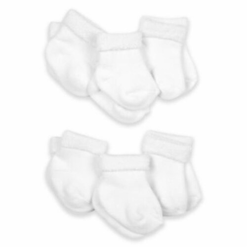 Gerber® Terry Socks in White Perspective: front