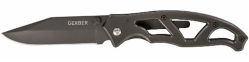 Gerber® Paraframe I Fine Edge Folding Knife - Titanium Gray Perspective: front