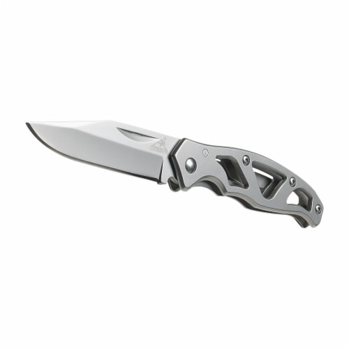 Gerber® Paraframe Mini Fine Edge Folding Knife - Stainless Steel Perspective: front