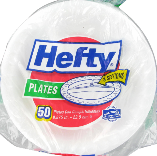 Hefty Foam Compartment Foam Plate, 50 ct - Mariano's