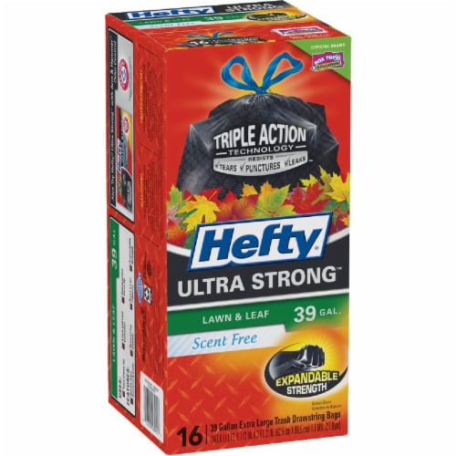 HEFTY;CINCHSAK;WASTEBAGS;CLEAN UP BAGS Perspective: front