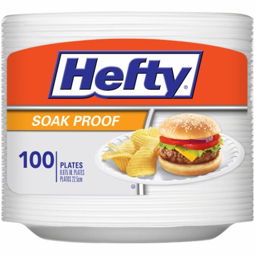 Hefty® Everyday Soak Proof Foam Plates, 100 ct / 8.875 in - Foods Co.