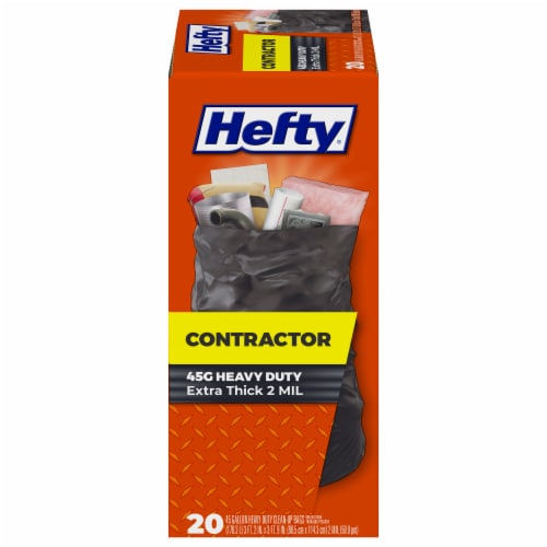 Hefty 45 Gal. Contractor Black Trash Bag (20-Count) E24519, 1 - Fry's Food  Stores