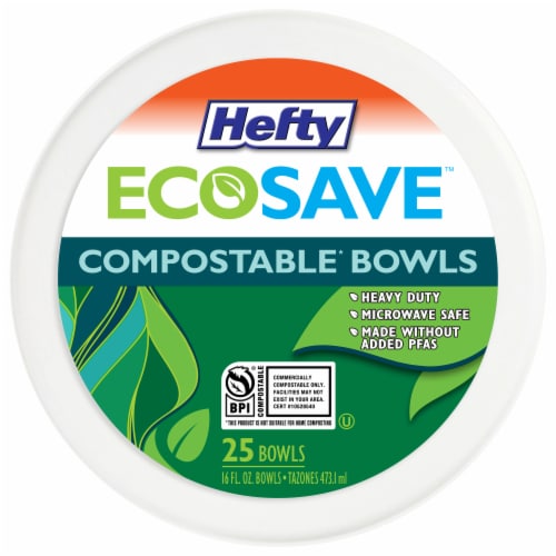 Hefty® EcoSave™ Compostable Bowls Perspective: front