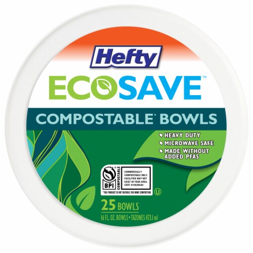 Hefty® EcoSave™ Compostable Bowls Perspective: front