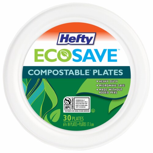Hefty EcoSave™ Compostable Plates Perspective: front