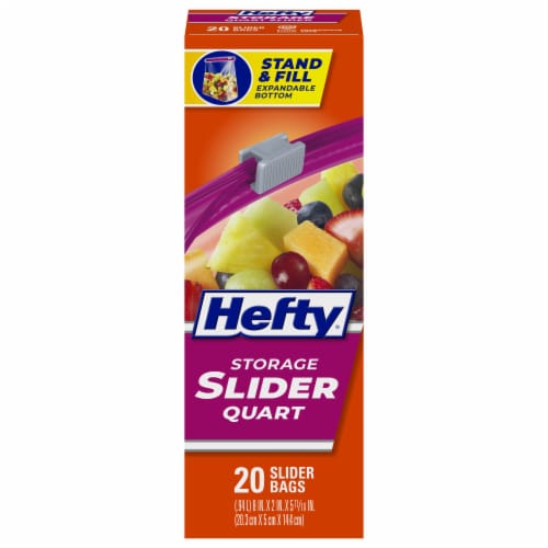 Hefty® Quart Storage Slider Bags, 20 ct - Ralphs