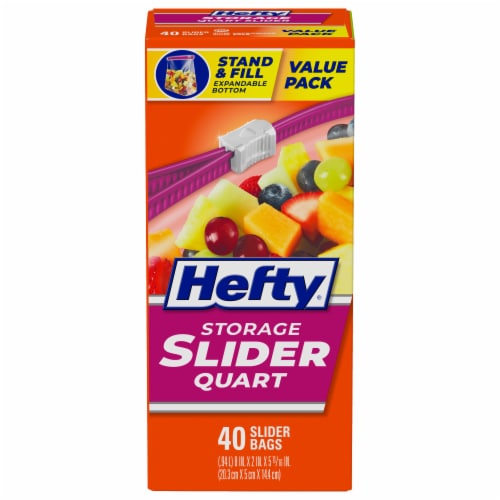 Save on Hefty Freezer Bags Slider Quart Order Online Delivery