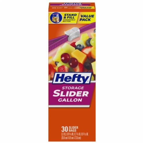 Hefty Slider Jumbo 2.5 Gallon Storage Bags - Shop Storage Bags at