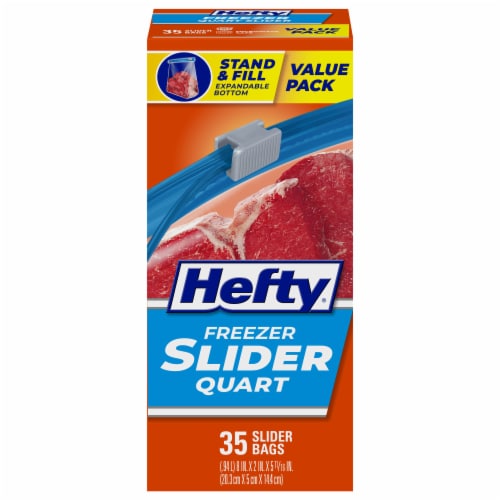 Hefty Jumbo / 2.5 Gallon Slider Storage Bags