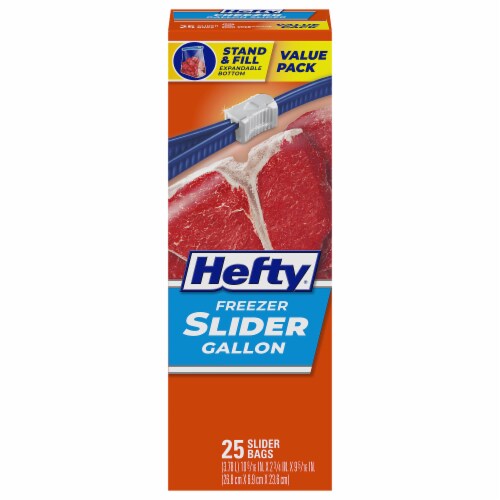 Hefty® Freezer Gallon Slider Bags Perspective: front