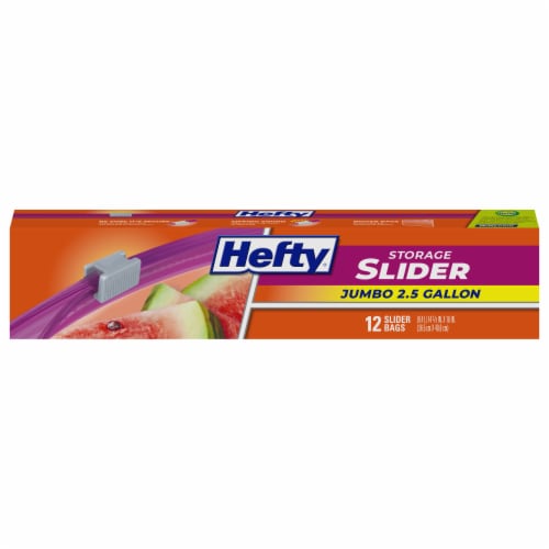 Hefty® Jumbo 2.5 Gallon Storage Slider Bags Value Pack, 12 ct - Fry's Food  Stores