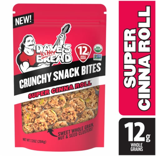 Dave's Killer Bread® Super Cinna Roll™ Crunchy Snack Bites Organic Snacks Perspective: front