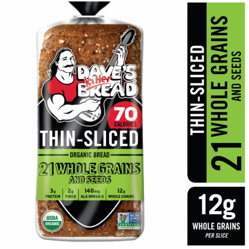 Dave’s Killer Bread 21 Whole Grains and Seeds Thin-Sliced Organic Whole Grain Bread