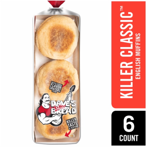 Dave's Killer Bread Killer Classic English Muffins Organic English Muffins Perspective: front