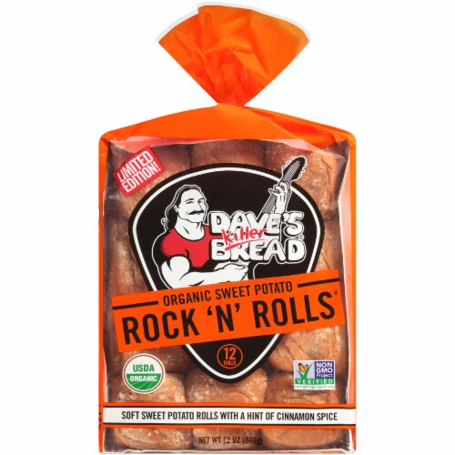 Dave's Killer Bread® Organic Sweet Potato Rock 'n' Rolls® Perspective: front