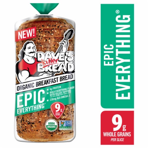 Dave's Killer Bread Epic Everything Organic Breakfast Bread Perspective: front
