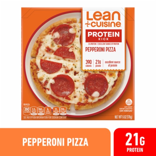 Lean Cuisine Pepperoni Frozen Pizza Perspective: front