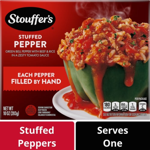 Stouffer’s Stuffed Pepper Frozen Dinner Perspective: front