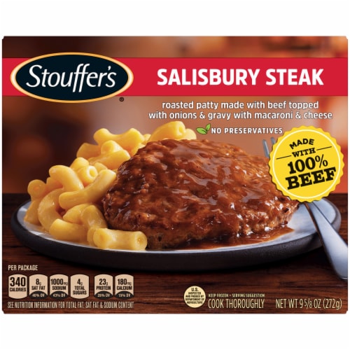 Stouffer's Salisbury Steak Individual Frozen Meal Perspective: front