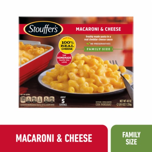 Stouffer’s Family Size Macaroni and Cheese Frozen Meal Perspective: front