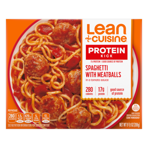 Lean Cuisine® Favorites Spaghetti With Meatballs Frozen Meal Perspective: front
