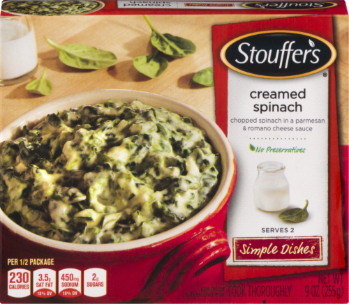 Stouffer's Simple Dishes Creamed Spinach Perspective: front