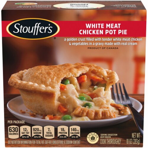 Stouffer's White Meat Chicken Pot Pie Frozen Meal Perspective: front