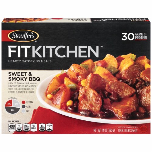 Stouffer's Fit Kitchen Sweet and Smoky BBQ Perspective: front