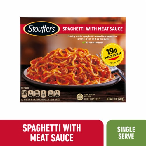Stouffer's® Spaghetti with Meat Sauce Frozen Meal Perspective: front