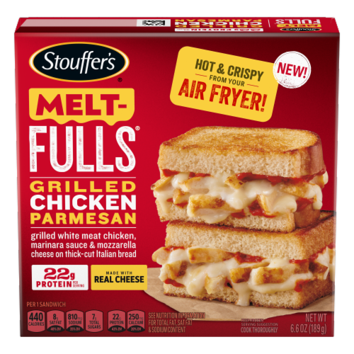 Stouffer's® Meat-Fulls® Grilled Chicken Parmesan Frozen Sandwiches Perspective: front