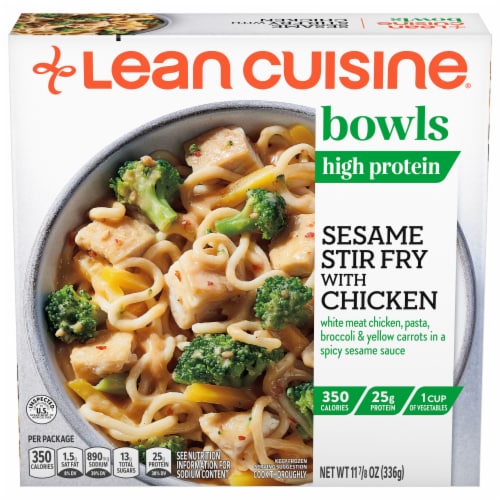 Lean Cuisine® Bowls Sesame Stir Fry with Chicken Frozen Meal Perspective: front