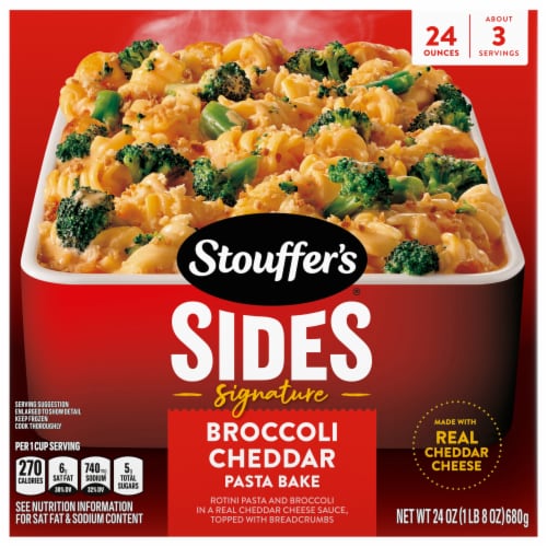 Stouffer's® Signature Sides Broccoli Cheddar Pasta Bake Perspective: front