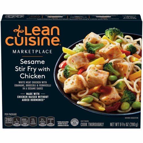 Lean Cuisine Marketplace Sesame Stir Fry with Chicken Frozen Meal Perspective: front