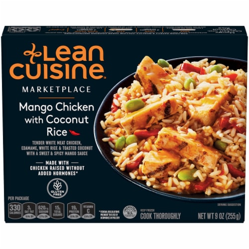 Lean Cuisine Marketplace Mango Chicken with Coconut Rice Frozen Meal Perspective: front