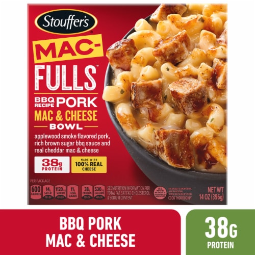 Stouffer’s MAC-FULLS BBQ Recipe Pork Mac and Cheese Frozen Meal