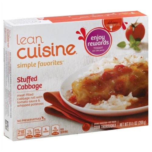 Lean Cuisine Stuffed Cabbage Perspective: front