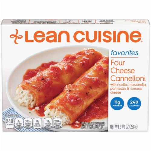 Lean Cuisine Favorites Four Cheese Cannelloni Frozen Meal Perspective: front