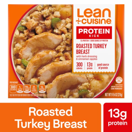 Lean Cuisine Features Roasted Turkey Breast Frozen Meal Perspective: front