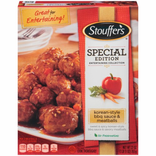 Stouffer's Korean-Style BBQ Sauce & Meatballs Special Edition Perspective: front