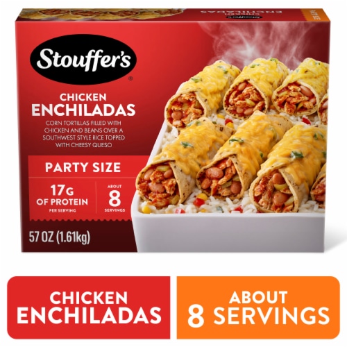 Stouffer's Family Size Chicken Enchiladas Frozen Meal Perspective: front