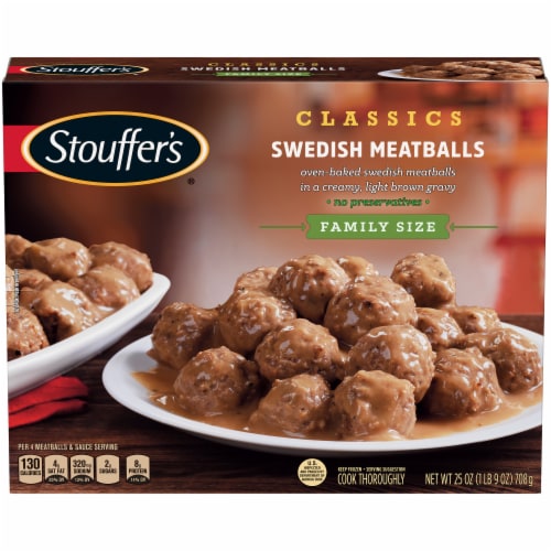Stouffer's Classics Swedish Meatballs Frozen Meal Family Size Perspective: front