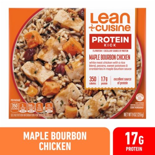 Lean Cuisine Maple Bourbon Chicken Microwave Meal Frozen Dinner Perspective: front