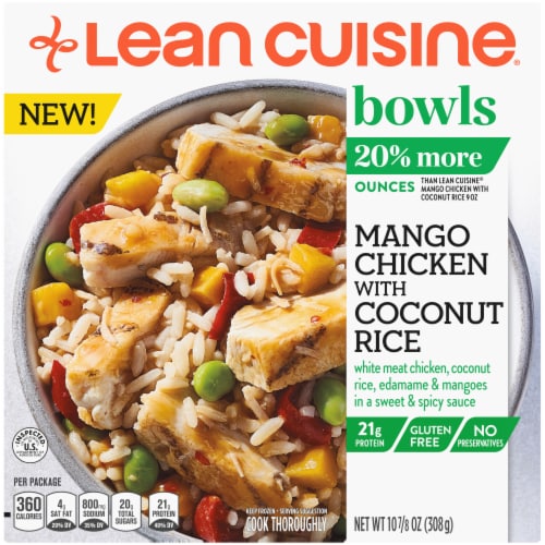 Lean Cuisine® Bowls Mango Chicken with Coconut Rice Frozen Meal Perspective: front